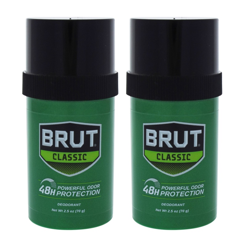 Faberge Brut by Faberge Co. for Men - 2.5 oz Deodorant Stick - Pack of 2