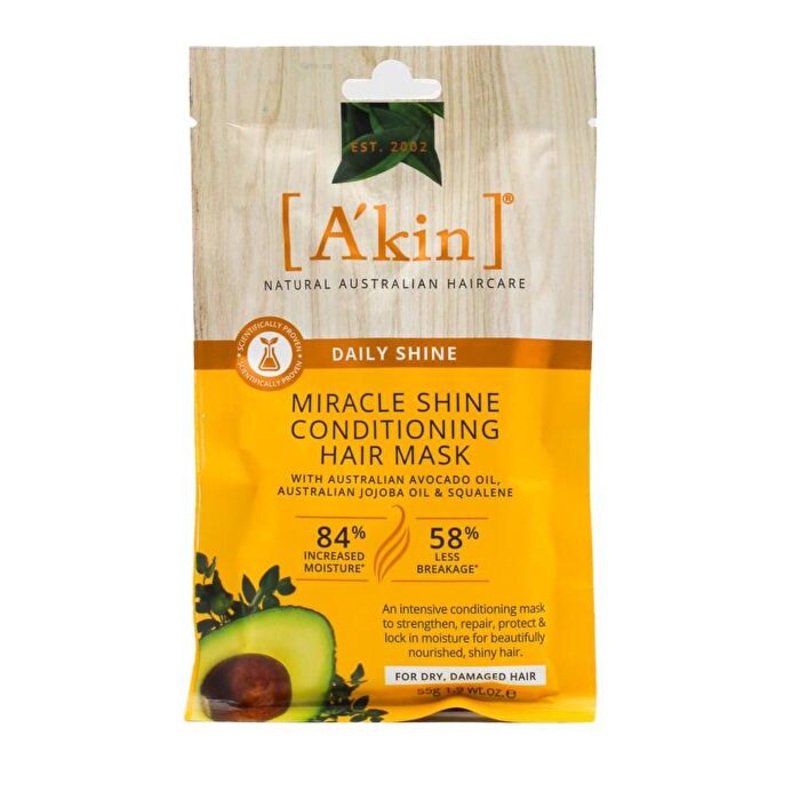 A-KIN Akin 55g Miracle Shine Hair Conditioning Mask 10 pieces