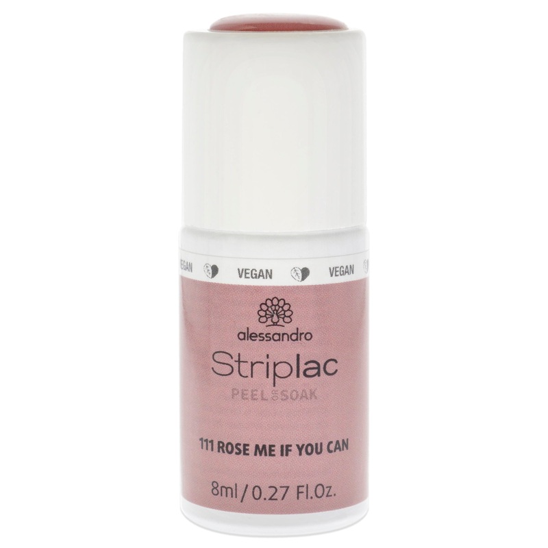 Alessandro Striplac Peel or Soak - 111 Rose Me If You Can by Alessandro for Women - 0.27 oz Nail Polish