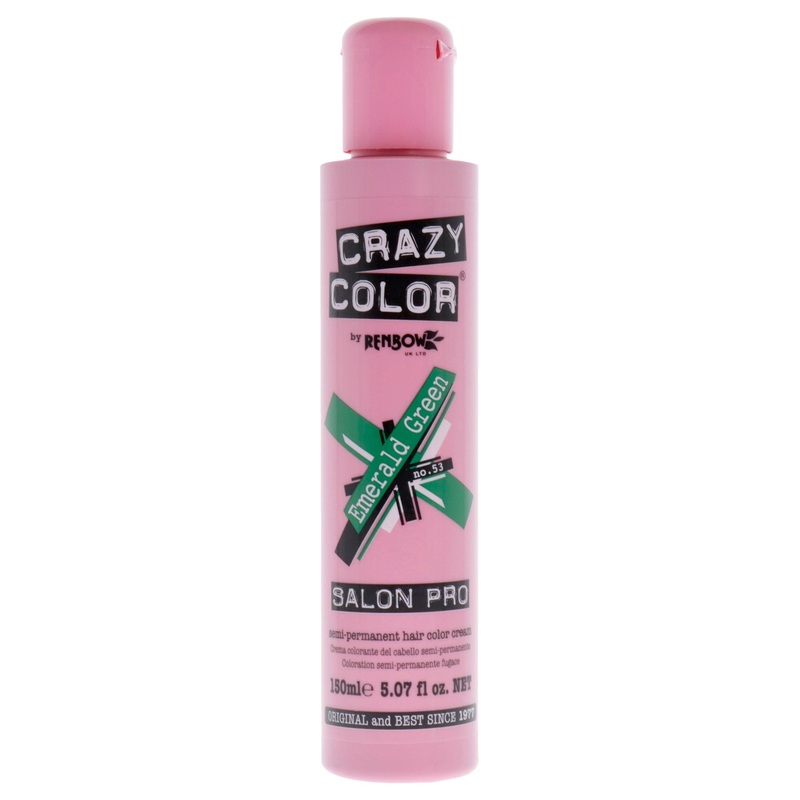 Crazy Color Crazy Color Salon Pro Semi Permanent Hair Color - 53 Emerald Green by Crazy Color for Women - 5.07 oz Hair Color