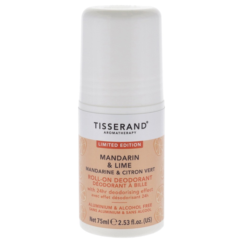 Tisserand Roll-On Deodorant - Mandarin and Lime by Tisserand for Unisex - 2.53 oz Deodorant Roll-On