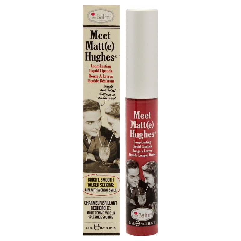 TheBalm Meet Matte Hughes Long Lasting Liquid Lipstick - Confident by the Balm for Women - 0.25 oz Lipstick
