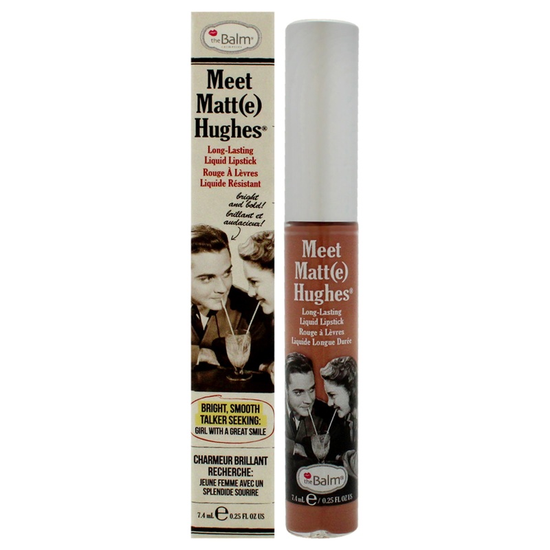 TheBalm Meet Matte Hughes Long Lasting Liquid Lipstick - Humble by the Balm for Women - 0.25 oz Lipstick