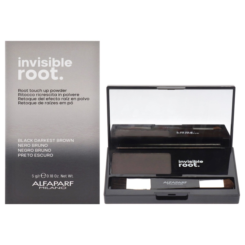 Alfaparf Milano Invisible Root - Black Darkest Brown by Alfaparf Milano for Unisex - 0.18 oz Powder