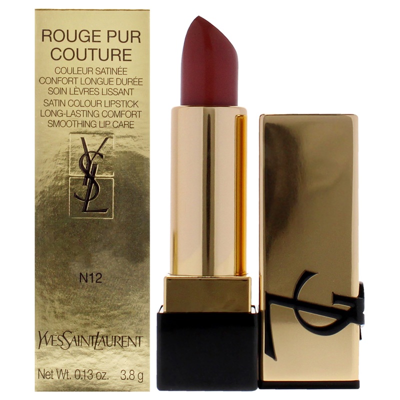 Yves Saint Laurent Rouge Pur Couture Satin Lipstick - N12 Nude Instinct by Yves Saint Laurent for Women - 0.13 oz Lipstick