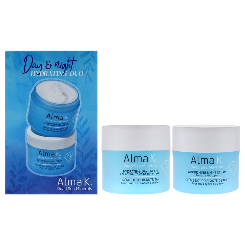 Alma K Day and Night Hydrating Duo by Alma K for Women - 2 Pc 1.7oz Hydrating Day Cream for Normal to Combination Skin, 1.7oz Nourishing Night Cream for All Skin Types