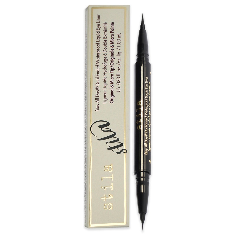 Stila Stay All Day Dual-Ended Waterproof Liquid Eye Liner - Intense Black by Stila for Women - 0.033 oz Eyeliner
