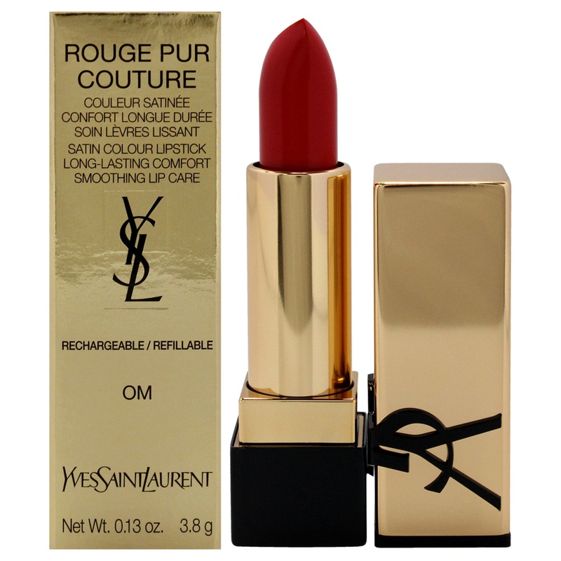 Yves Saint Laurent Rouge Pur Couture Satin Lipstick - OM Orange Muse by Yves Saint Laurent for Women - 0.13 oz Lipstick