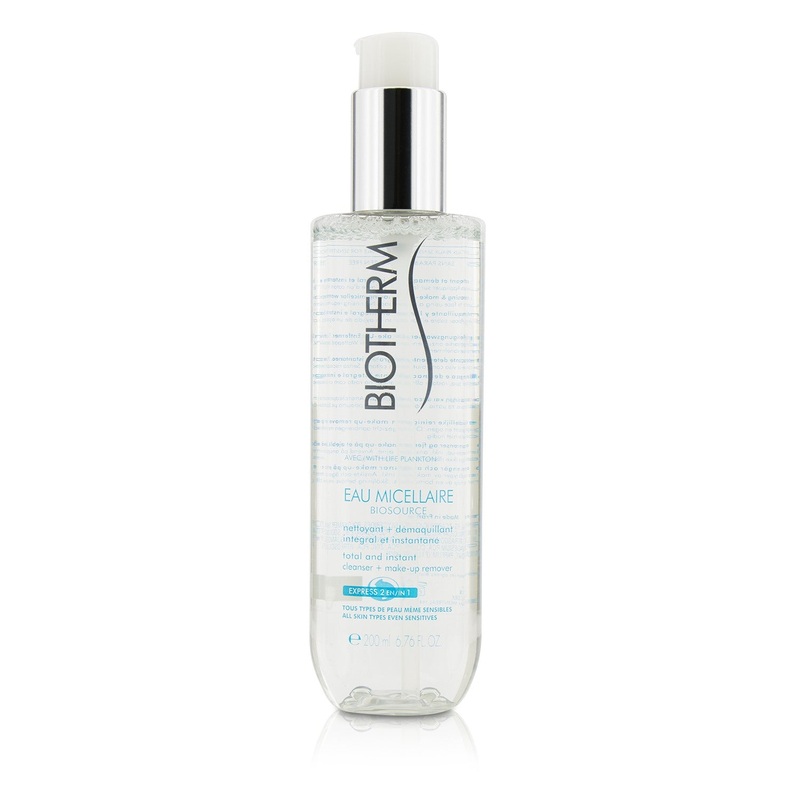 Biotherm Biosource Eau Micellaire Total & Instant Cleanser + Make-Up Remover - For All Skin Types  200ml/6.76oz