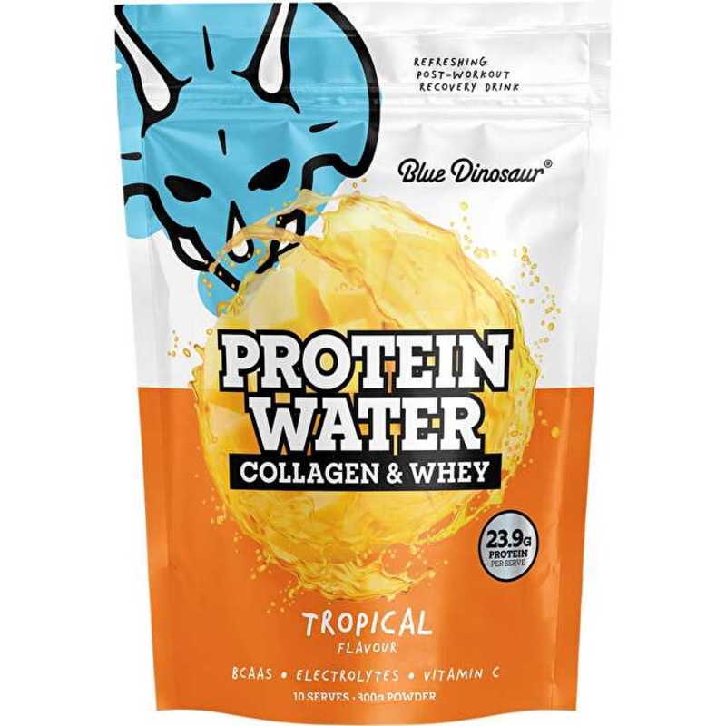 Blue Dinosaur Tropical Protein Water Collagen & Whey 300g