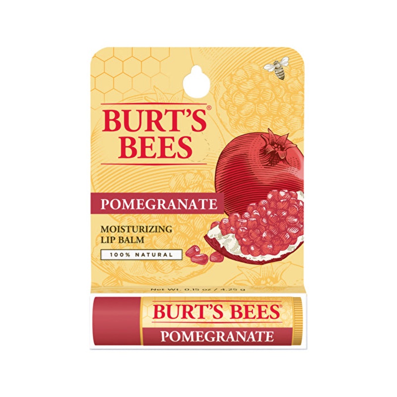 Burts Bees Burt's Bees Moisturising Lip Balm Pomegranate 4.25g