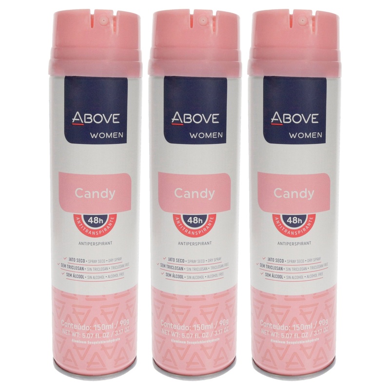 48 Hours Antiperspirant Deodorant - Candy by Above for Women - 3.17 oz Deodorant Spray - Pack of 3