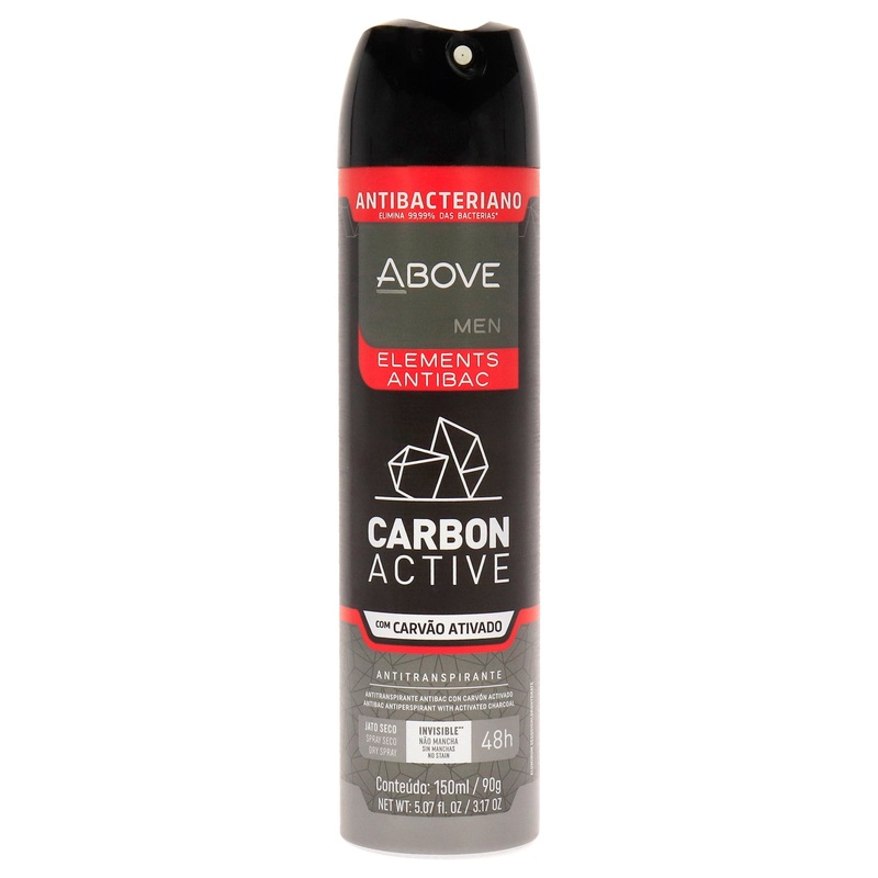 48 Hours Elements Antibac Antiperspirant Deodorant - Carbon by Above for Men - 3.17 oz Deodorant Spray