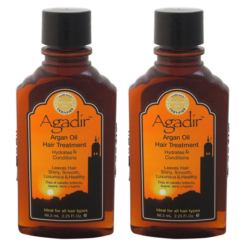 Argan Oil Hair Treatment by Agadir for Unisex - 2.25 oz Treatment - Pack of 2