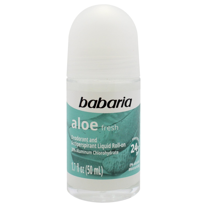 Aloe Fresh 24H Protection Deodorant and Antiperpirant by Babaria for Women - 1.7 oz Deodorant Roll-On