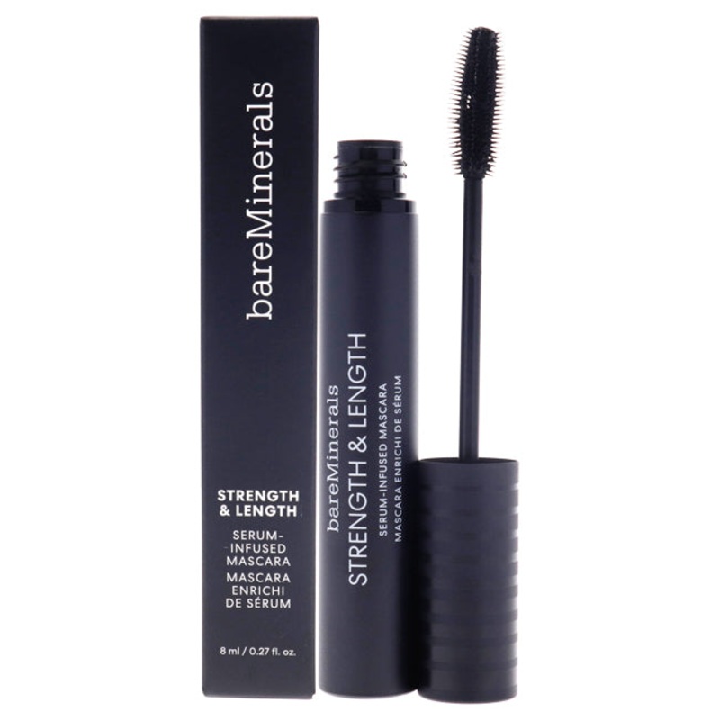 Strength and Length Serum-Infused Mascara - Exteme Black by bareMinerals for Women - 0.27 oz Mascara