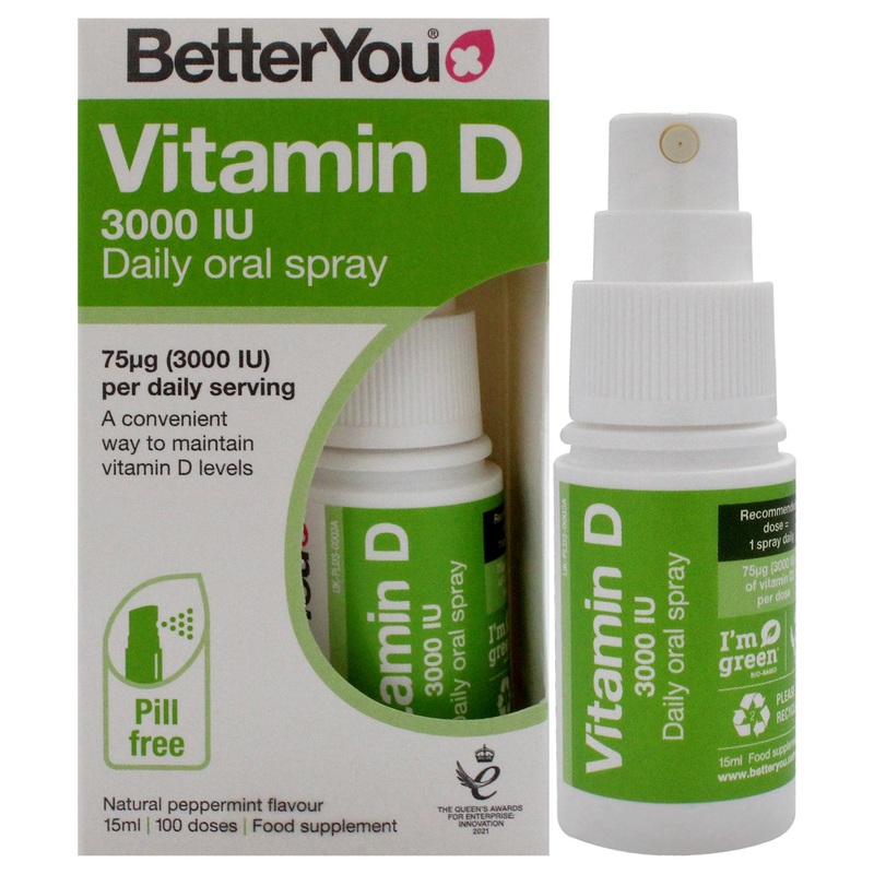 Vitamin D 3000 IU Daily Oral Spray by BetterYou for Unisex - 0.51 oz Spray