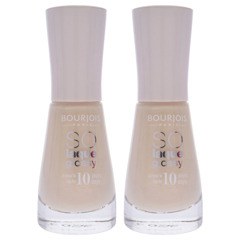 So Laque Glossy - 07 Coton Sur Ton by Bourjois for Women - 0.3 oz Nail Polish - Pack of 2