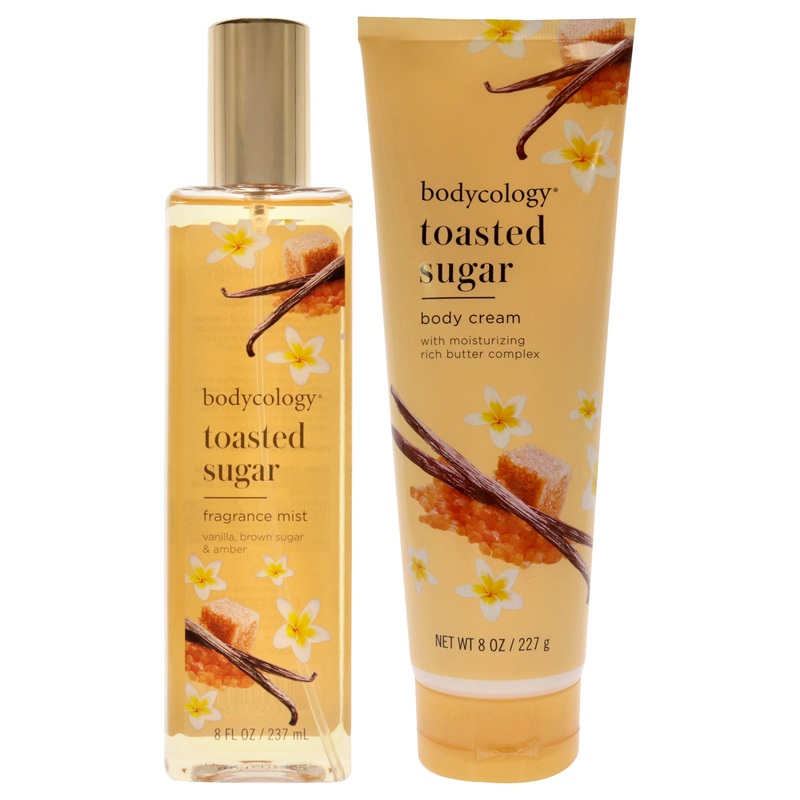 Toasted Sugar Kit by Bodycology for Women - 2 Pc Kit 8oz Fragrance Mist, 8oz Body Cream