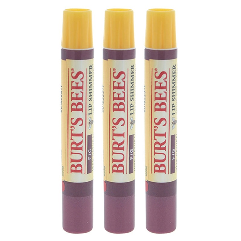 Burts Bees Lip Shimmer - Fig by Burts Bees for Women - 0.09 oz Lip Shimmer - Pack of 3
