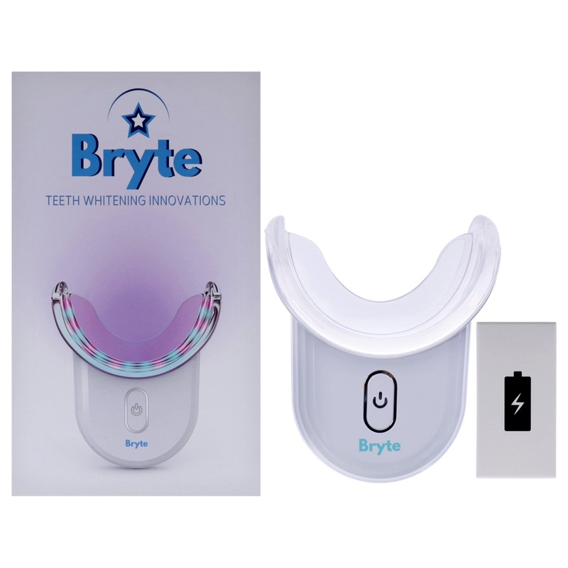 Wireless Led Teeth Whitening Kit by Bryte for Unisex - 5 Pc 3 Teeth Whitening Gel Pens, Bryte Smart Technology Wireless Mouthpiece, Charging Port