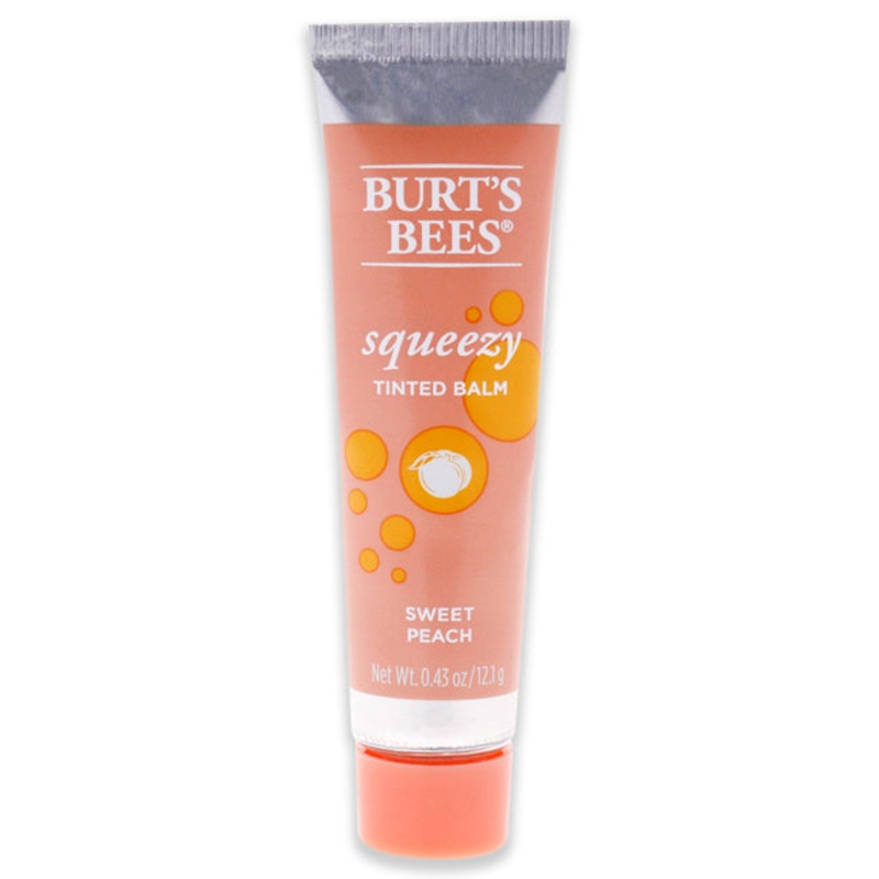 Squeezy Tinted Lip Balm - Sweet Peach by Burts Bees for Women - 0.43 oz Lip Balm