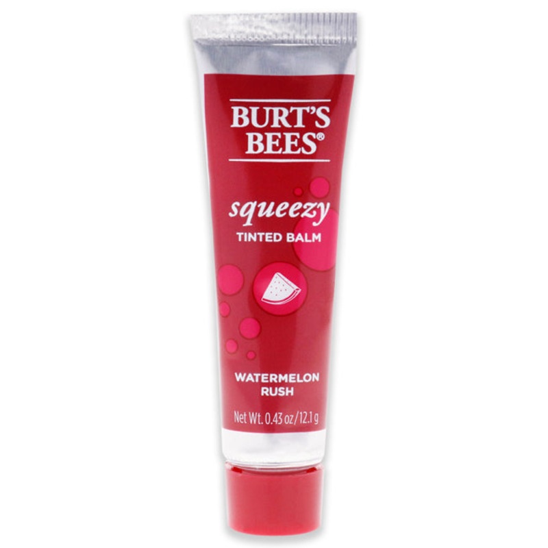 Squeezy Tinted Lip Balm - Watermelon Rush by Burts Bees for Women - 0.43 oz Lip Balm