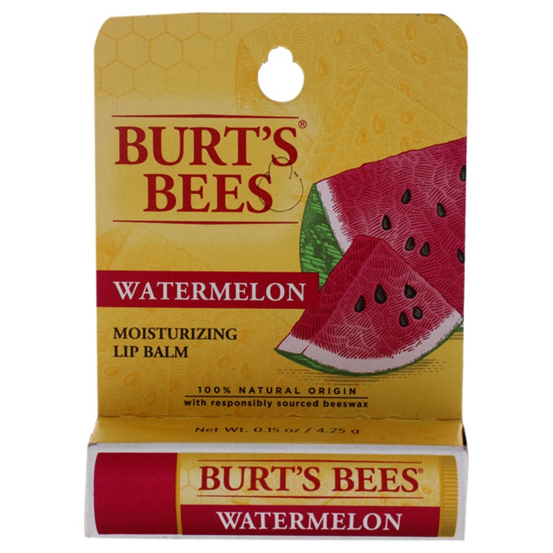 Watermelon Moisturizer Lip Balm Blister by Burts Bees for Unisex - 0.15 oz Lip Balm
