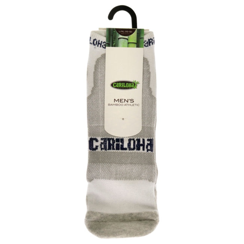 Bamboo Athletic Socks - Heather Gray by Cariloha for Men - 1 Pair Socks (L/XL)