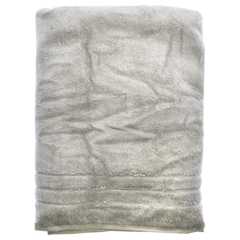 Bamboo Bath Sheet - Harbor Gray by Cariloha for Unisex - 1 Pc Towel