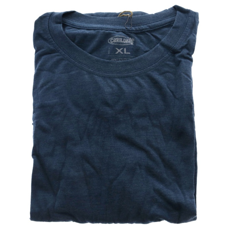 Bamboo Comfort Crew Tee - Bermuda Blue by Cariloha for Men - 1 Pc T-Shirt (XL)
