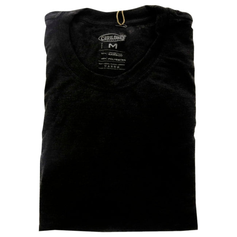 Bamboo Comfort Crew Tee - Charcoal by Cariloha for Men - 1 Pc T-Shirt (M)
