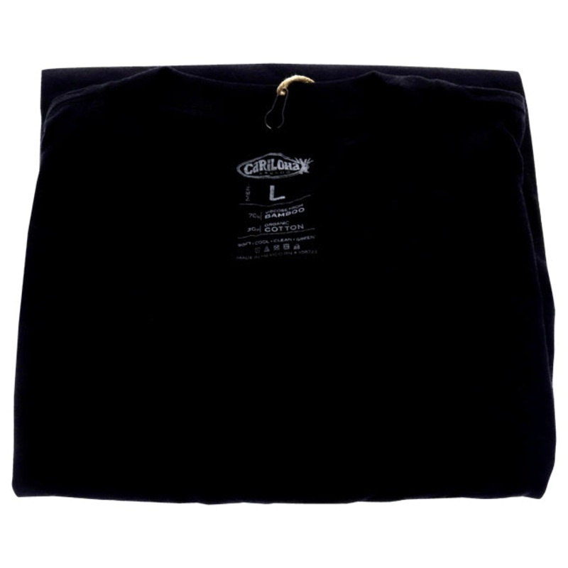 Bamboo Crew Tee - Black by Cariloha for Men - 1 Pc T-Shirt (L)