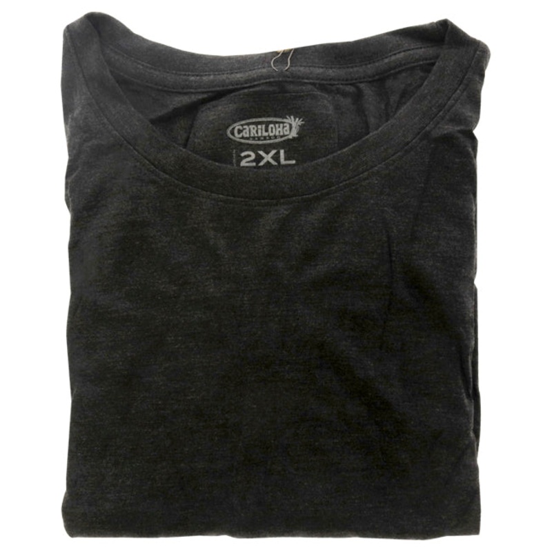 Bamboo Crew Tee - Charcoal Heather by Cariloha for Women - 1 Pc T-Shirt (2XL)
