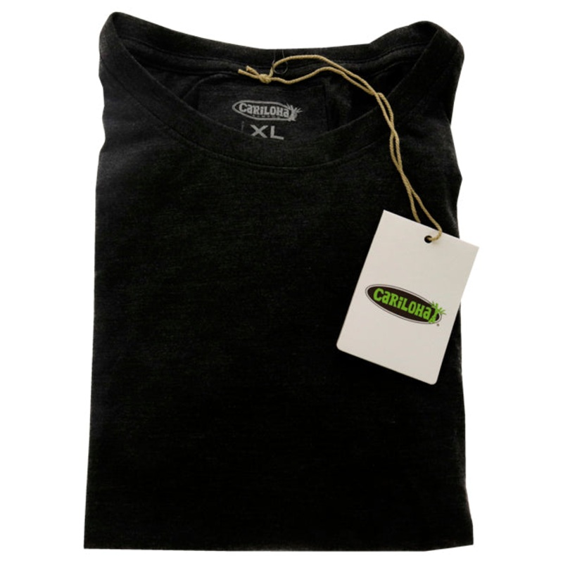 Bamboo Crew Tee - Charcoal Heather by Cariloha for Women - 1 Pc T-Shirt (XL)