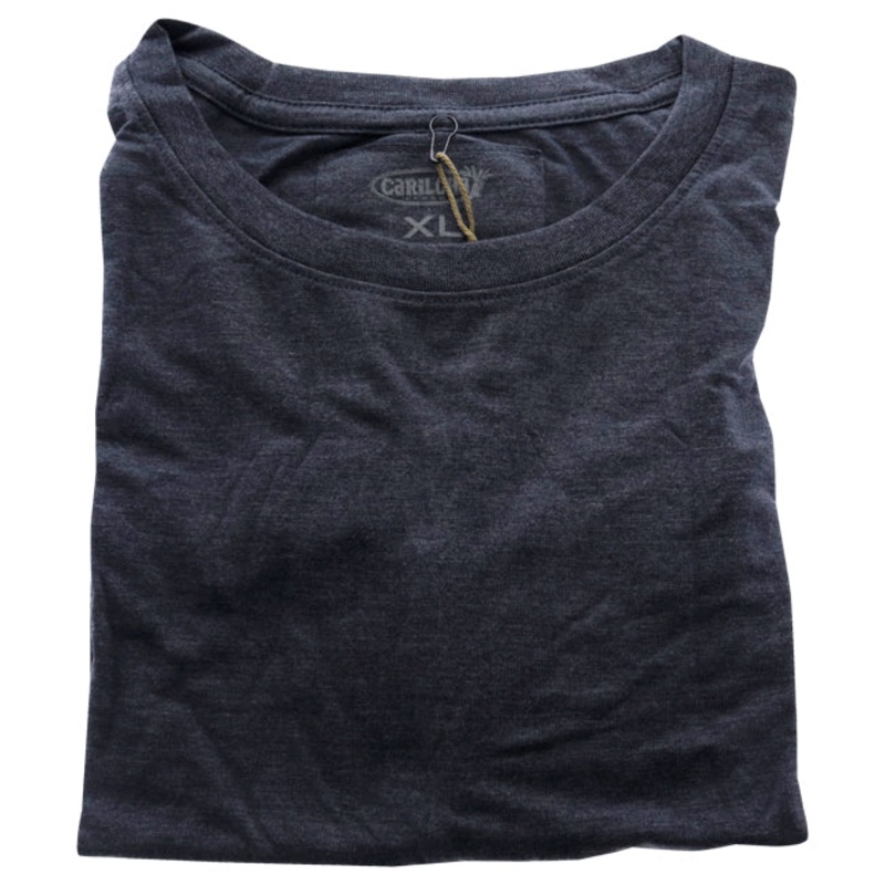 Bamboo Crew Tee - Navy Heather by Cariloha for Women - 1 Pc T-Shirt (XL)