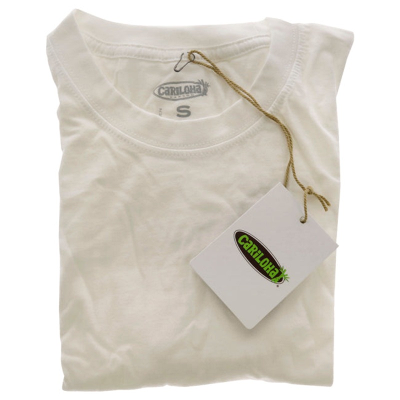 Bamboo Crew Tee - White by Cariloha for Men - 1 Pc T-Shirt (S)