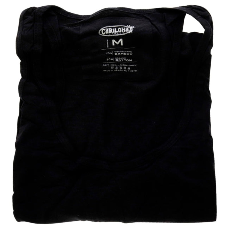 Bamboo Racer Tank - Black by Cariloha for Women - 1 Pc Tank Top (M)