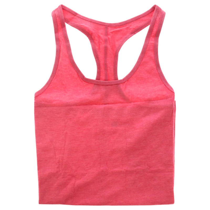 Bamboo Racerback Tank - Hibiscus Coral Heather by Cariloha for Women - 1 Pc Tank Top (S)