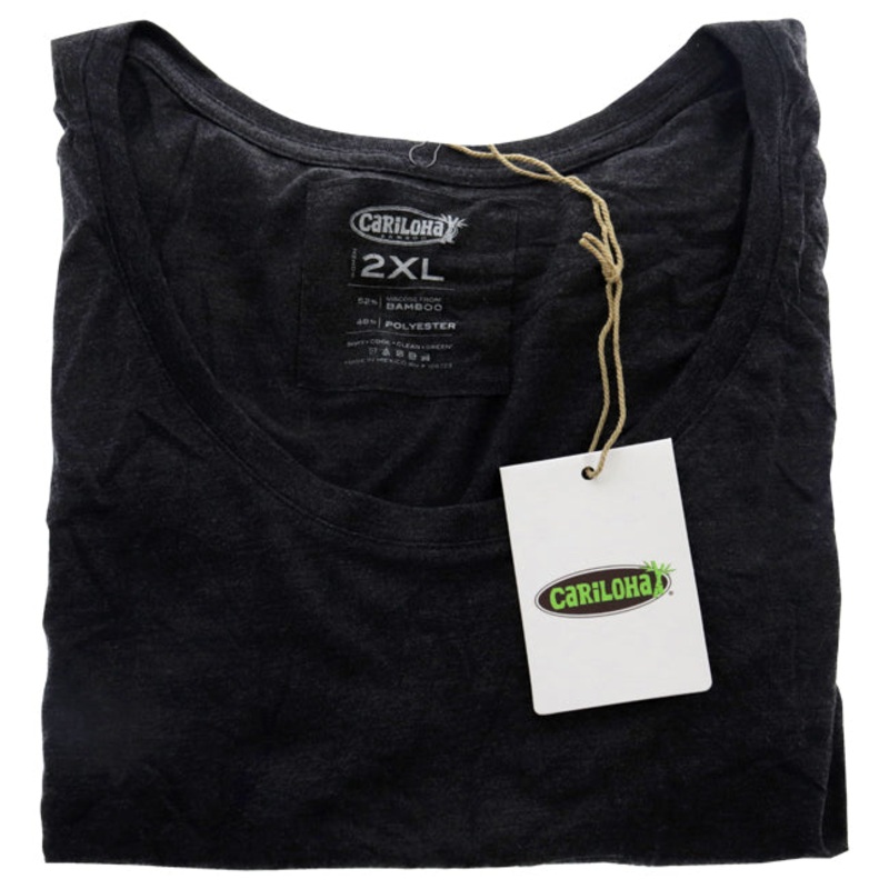Bamboo Scoop Tee - Charcoal by Cariloha for Women - 1 Pc T-Shirt (2XL)