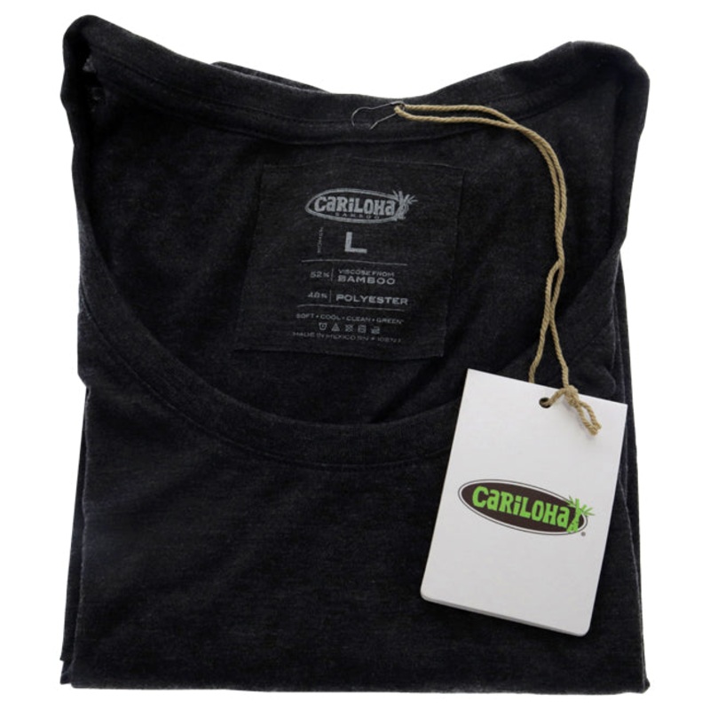 Bamboo Scoop Tee - Charcoal by Cariloha for Women - 1 Pc T-Shirt (L)
