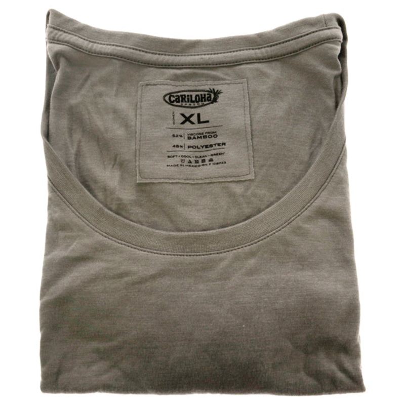 Bamboo Scoop Tee - Gray Heather by Cariloha for Women - 1 Pc T-Shirt (XL)