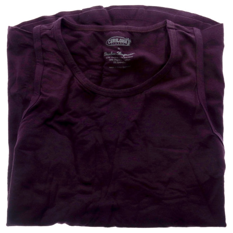 Bamboo Sleep Tank Top - Deep Violet by Cariloha for Women - 1 Pc T-Shirt (S)