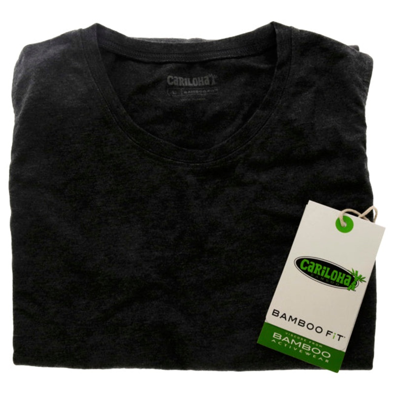 Bamboo Sleeveless T-Shirt - Carbon heather by Cariloha for Women - 1 Pc T-Shirt (L)