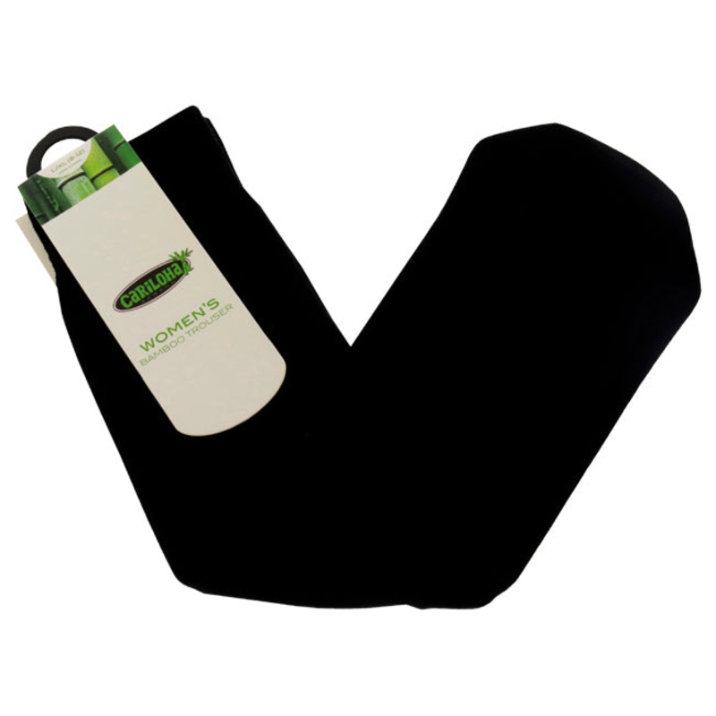 Bamboo Trouser Socks - Black by Cariloha for Women - 1 Pair Socks (L/XL)