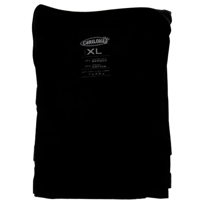 Bamboo V-Neck Tee - Black by Cariloha for Women - 1 Pc T-Shirt (XL)