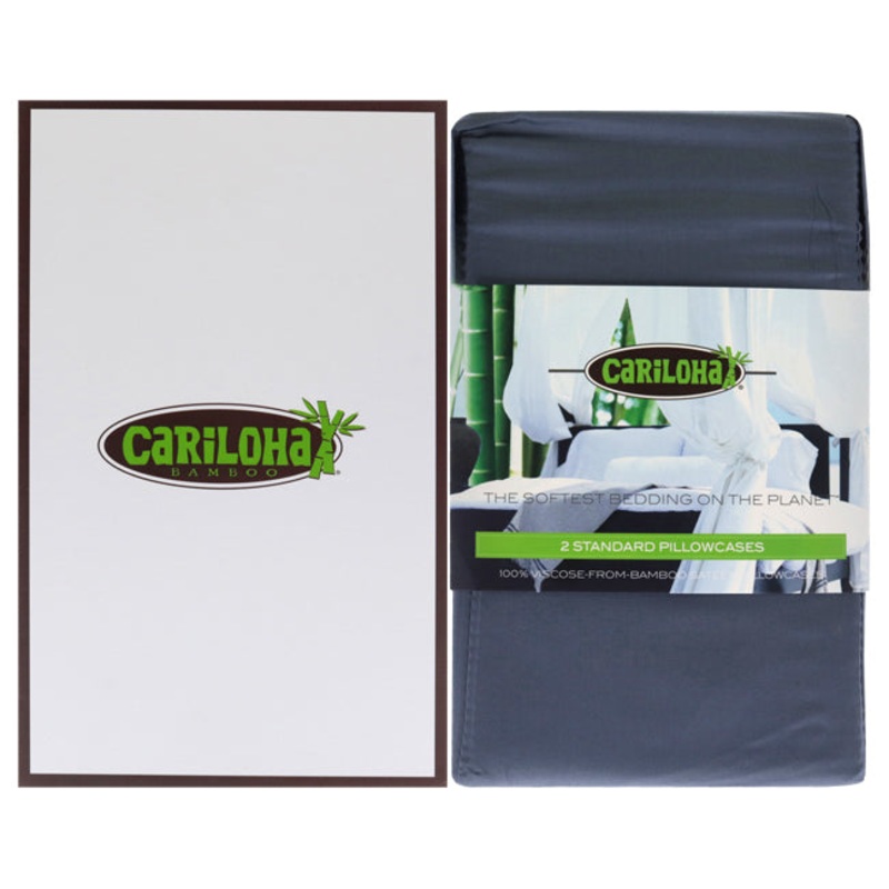 Resort Bamboo Pillowcase Set - Blue Lagoon-Standard by Cariloha for Unisex - 2 Pc Pillowcase