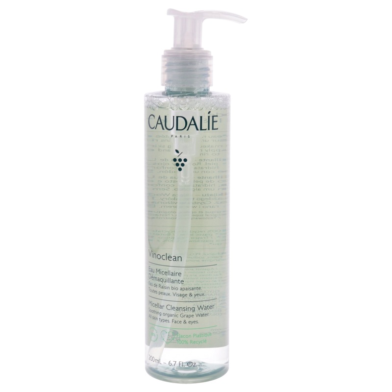 Vinoclean Micellar Cleansing Water by Caudalie for Women - 6.7 oz Cleanser