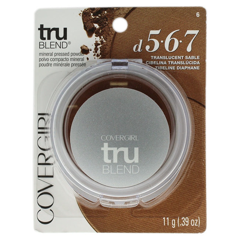 TruBlend Pressed Powder - D5.6.7 Translucent Sable by CoverGirl for Women - 0.39 oz Powder