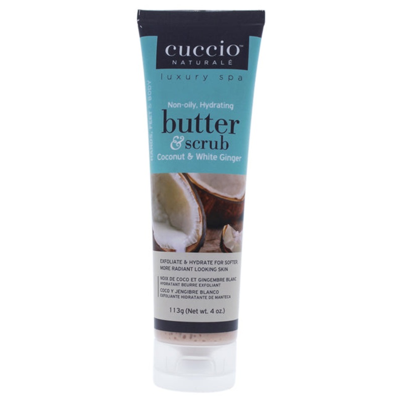 Butter and Scrub - Coconut and White Ginger by Cuccio Naturale for Unisex - 4 oz Scrub